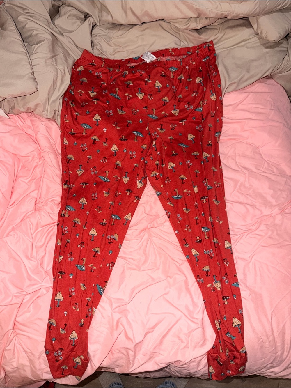 2x women’s mushroom pajama pants